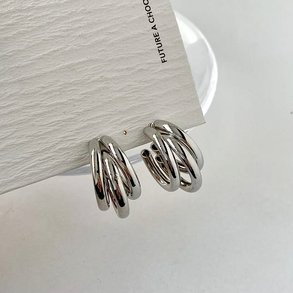 Trivara Stacked Hoop Earrings