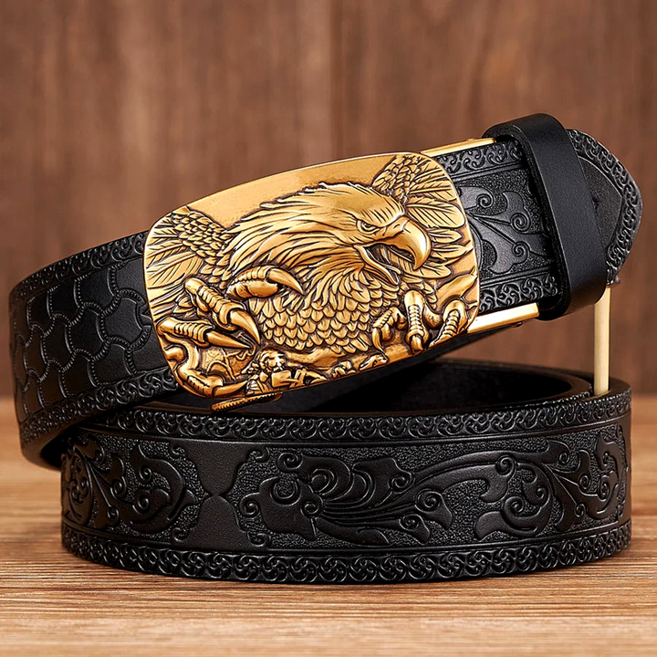 Outlaw Eagle Leather Belt