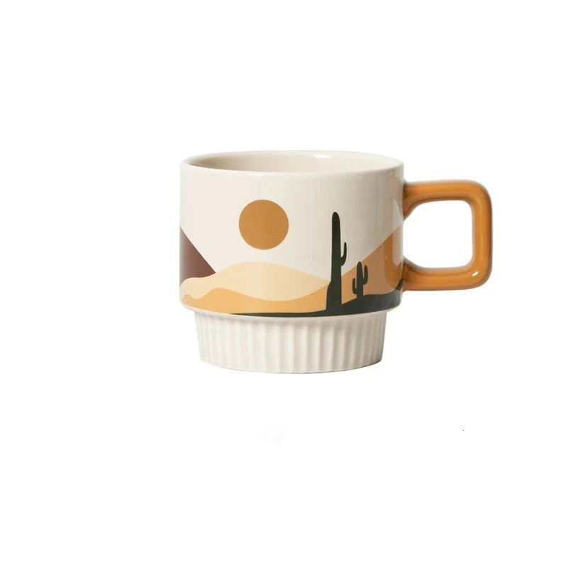 Morandi Boho Coffee Cup