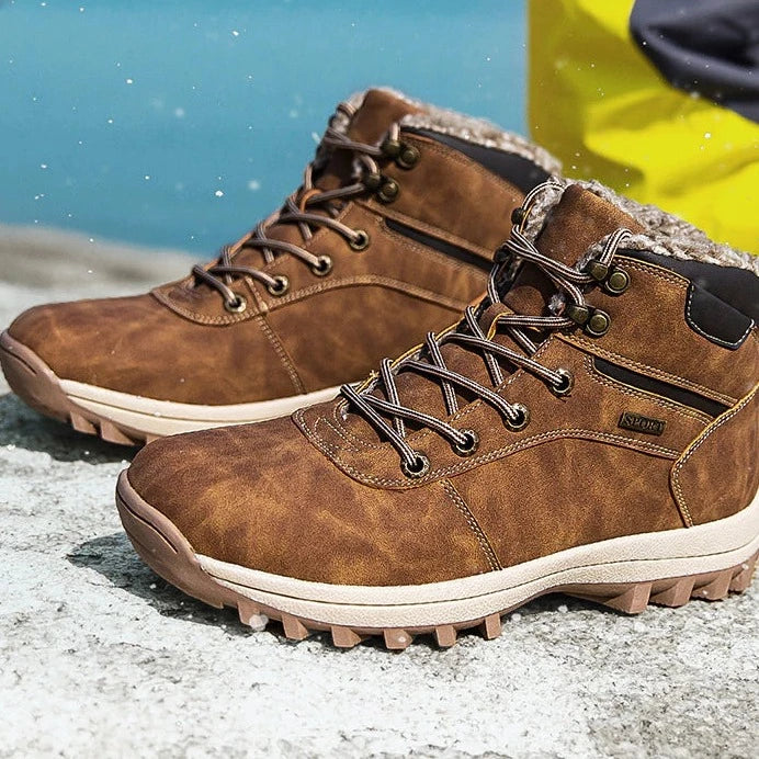 FrostGuard Men’s Plush Fleece Ankle Boots