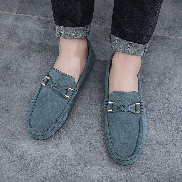 Kiltie Suede Loafers for Men