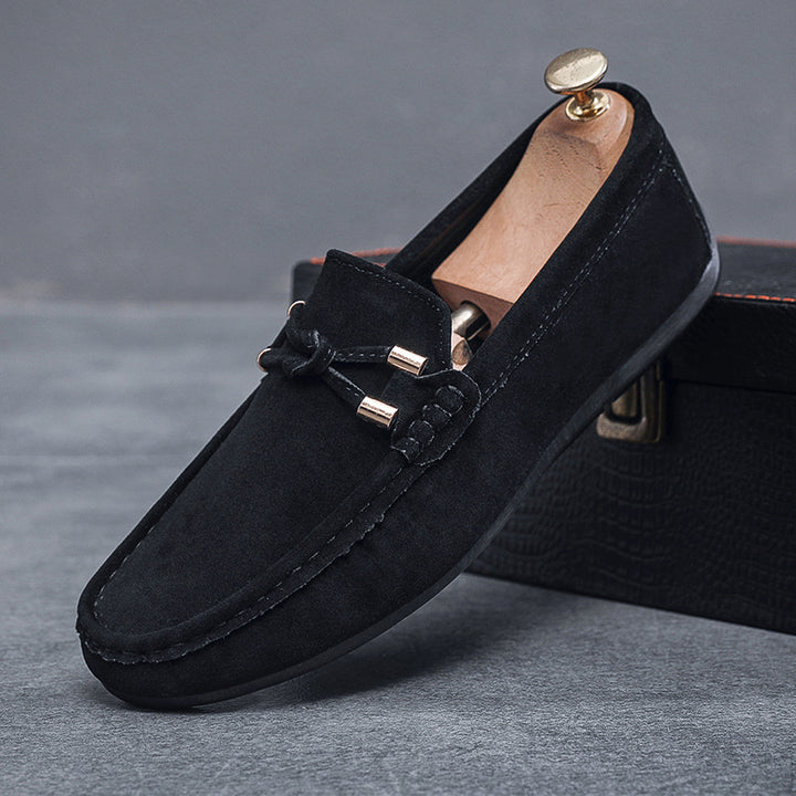 Kiltie Suede Loafers for Men