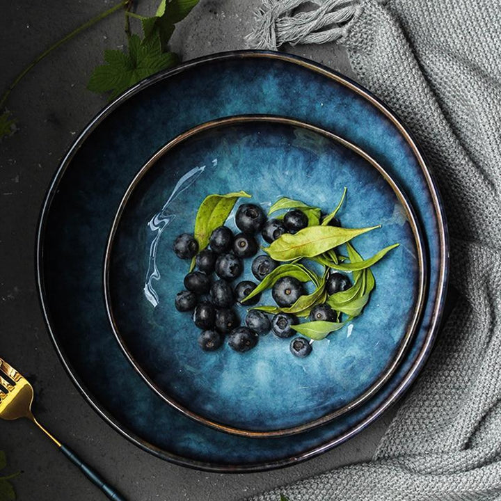 Ceramic Turquoise Salad Bowl