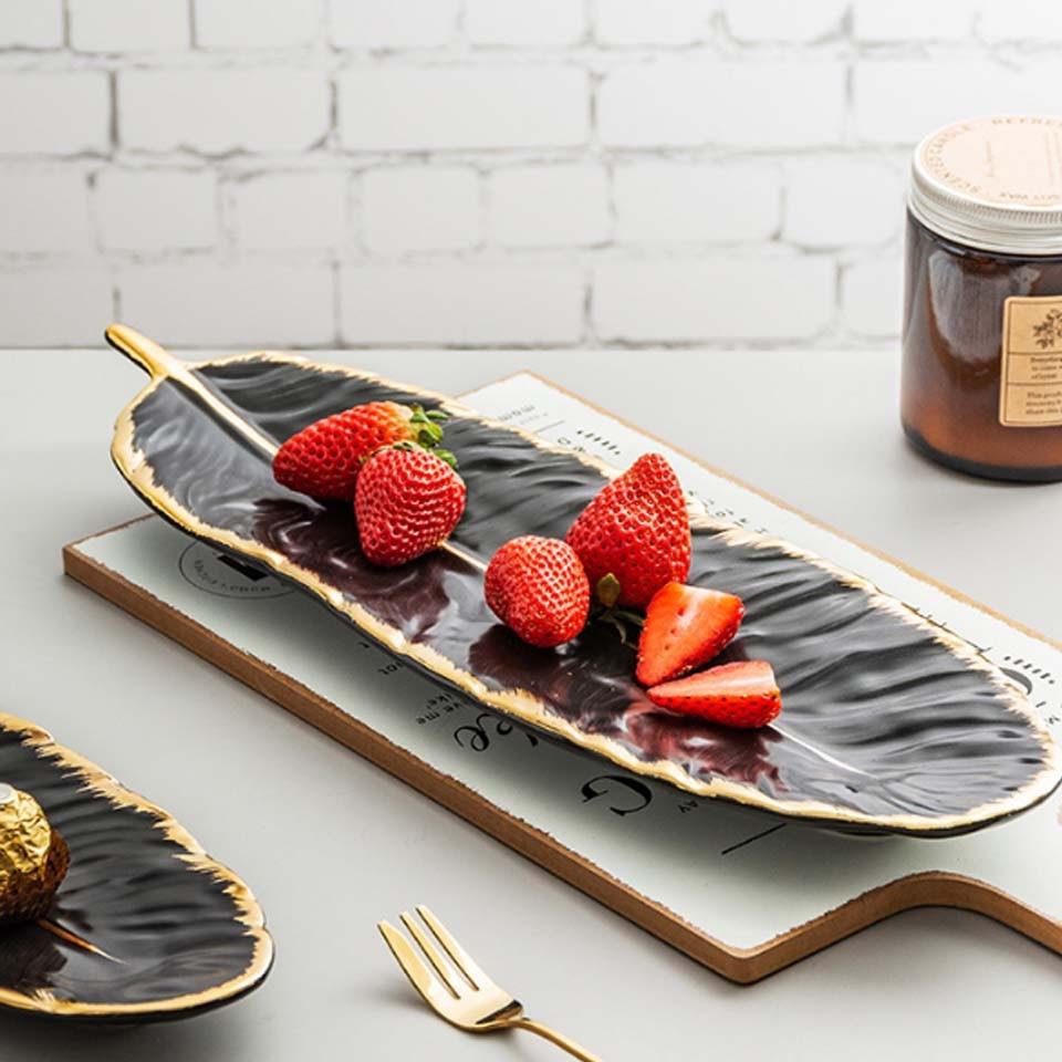 Michael Gold Feather Plate