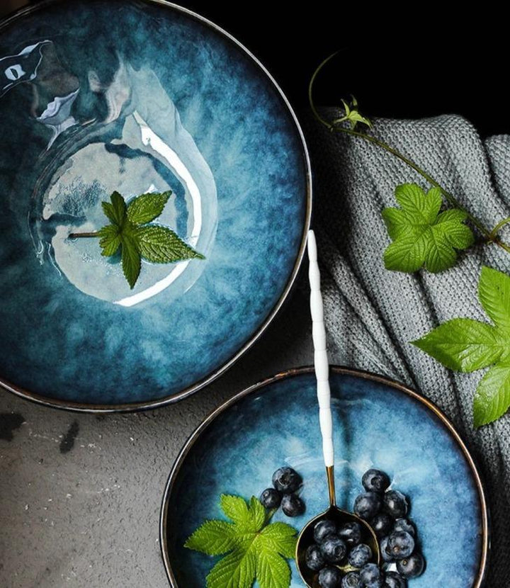 Ceramic Turquoise Salad Bowl
